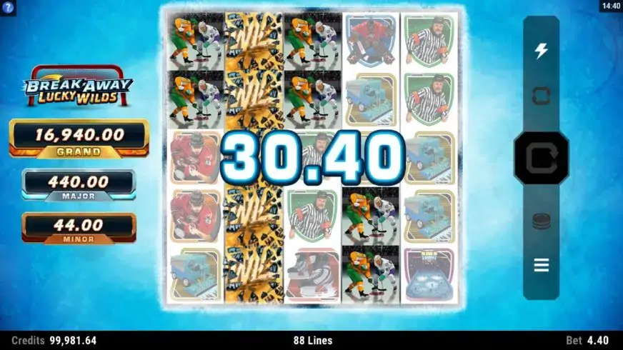 Break Away Lucky Wilds slot screenshot 2