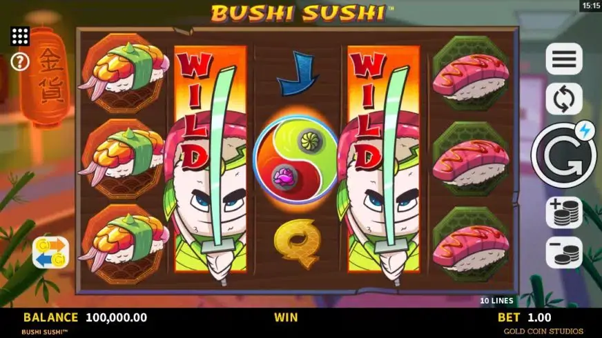 Bushi Sushi slot screenshot 1
