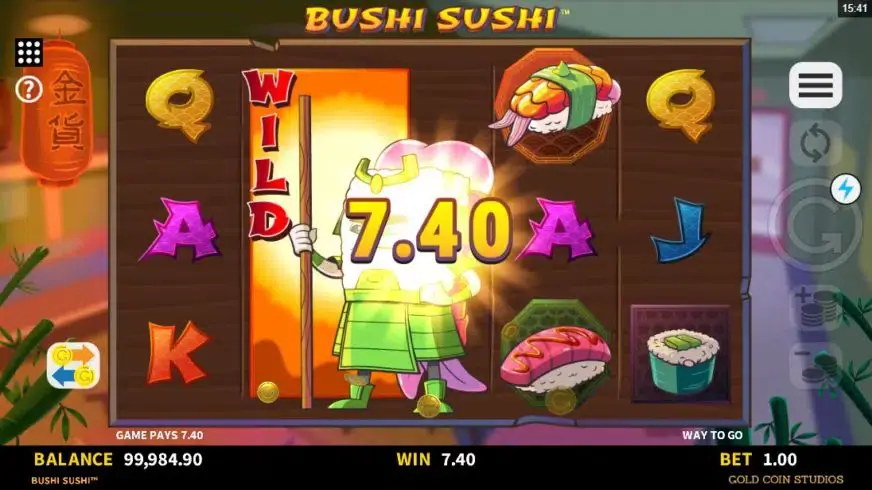 Bushi Sushi slot screenshot 3