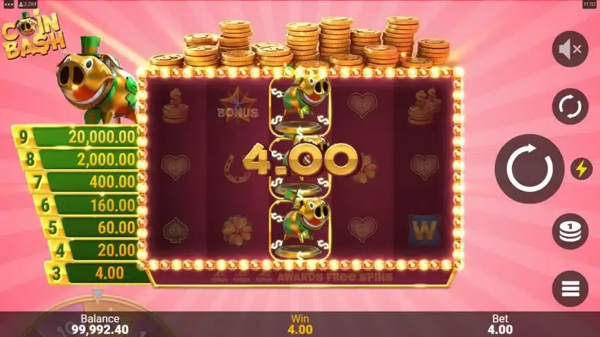 Coin Bash slot screenshot 2