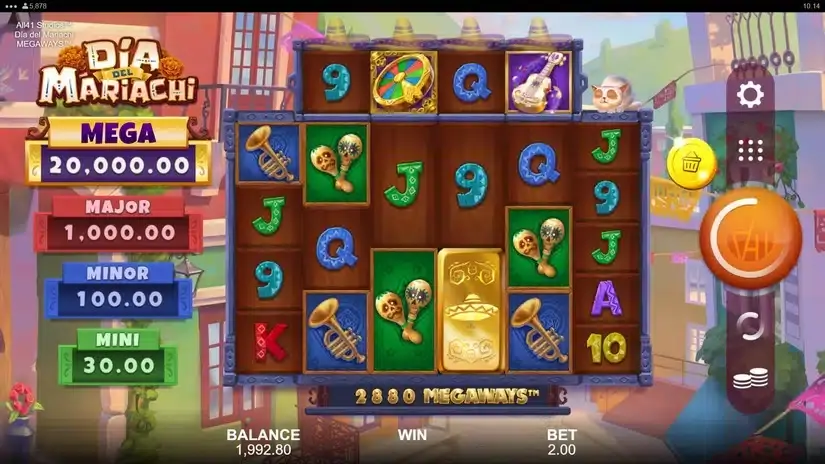 Dia del Mariachi Megaways slot screenshot 1