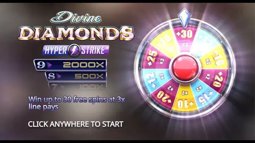 Divine Diamonds slot screenshot 1