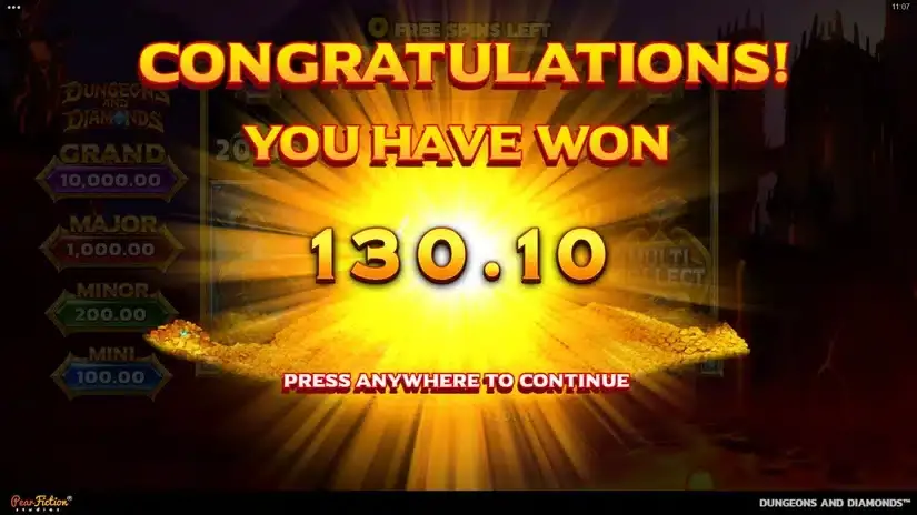 Dungeons and Diamonds slot screenshot 8