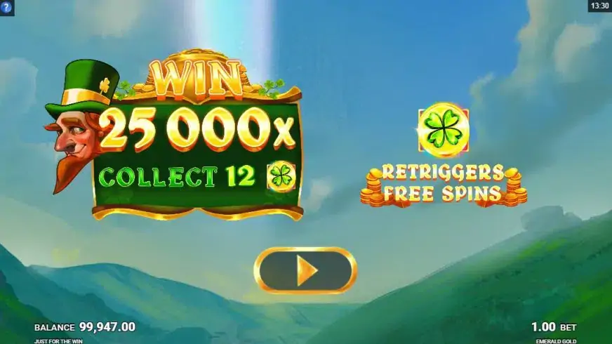 Emerald Gold slot screenshot 3