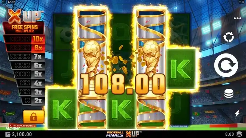 Football Finals X UP slot screenshot 2
