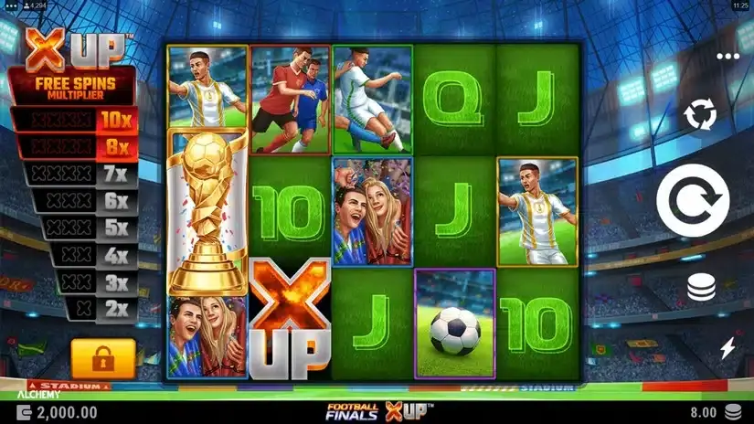 Football Finals X UP slot screenshot 