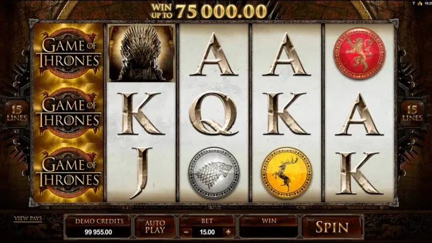 Game of Thrones slot screenshot 2