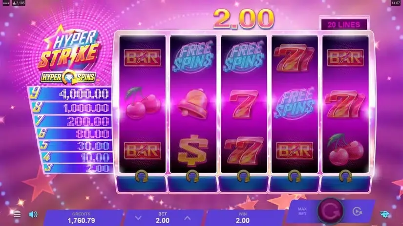 Hyper Strike HyperSpins slot screenshot 3