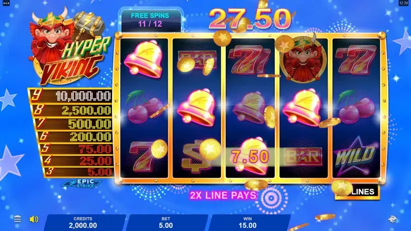 Hyper Viking slot screenshot 