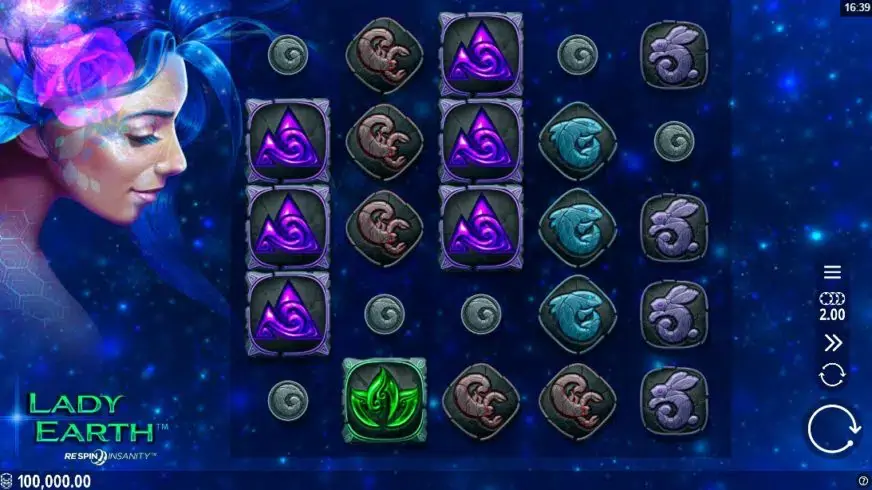 Lady Earth slot screenshot 1