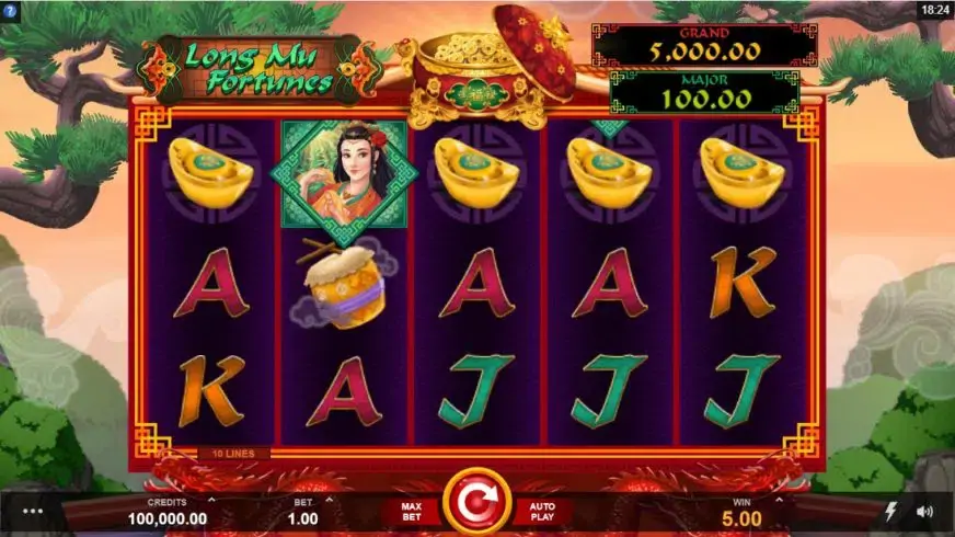 Long Mu Fortunes slot screenshot 1