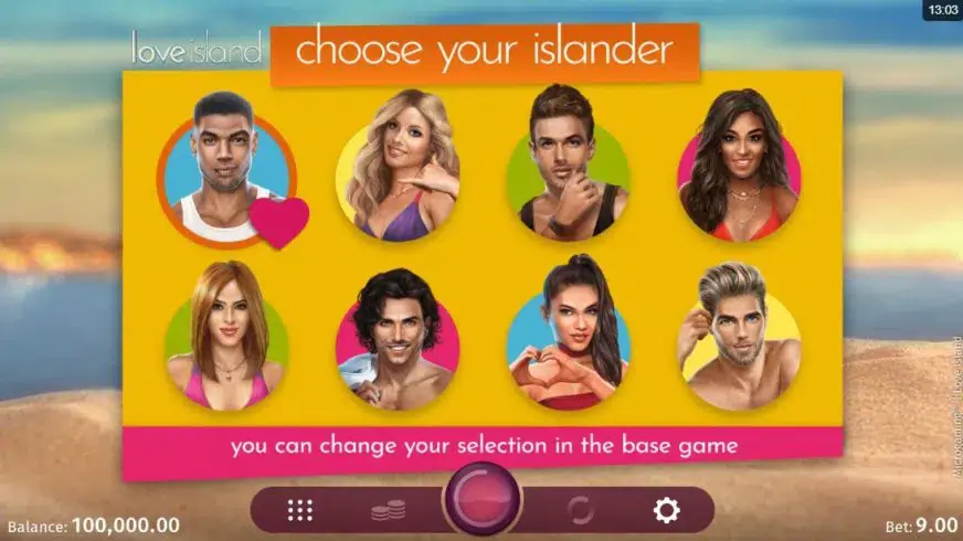 Love Island slot screenshot 2
