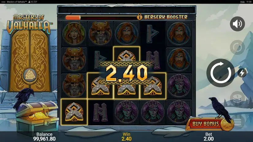 Masters Of Valhalla slot screenshot 2