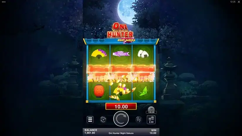 Oni Hunter Night Sakura slot screenshot 3