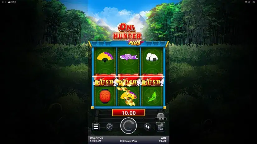 Oni Hunter Plus slot screenshot 3