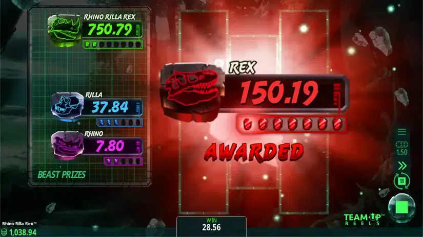 Rhino Rilla Rex slot screenshot 5