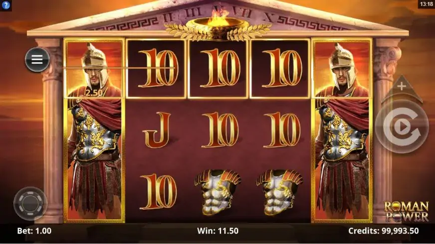 Roman Power slot screenshot 3