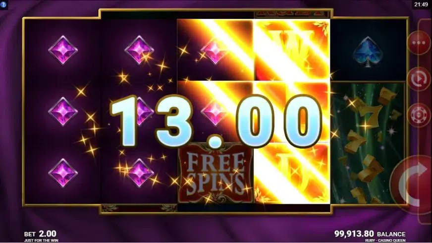 Ruby Casino Queen slot screenshot 2