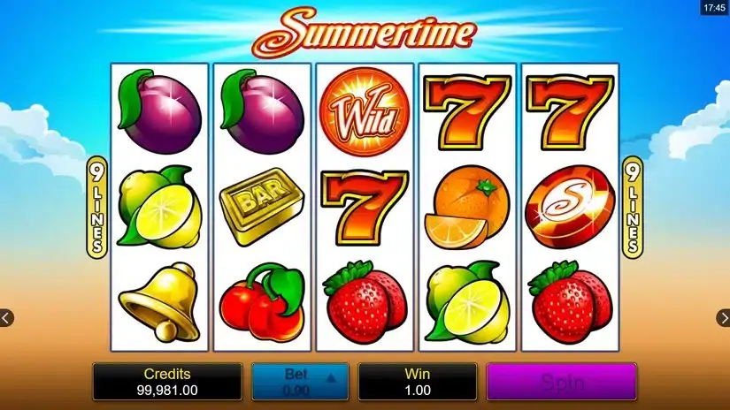 Summertime slot screenshot 3