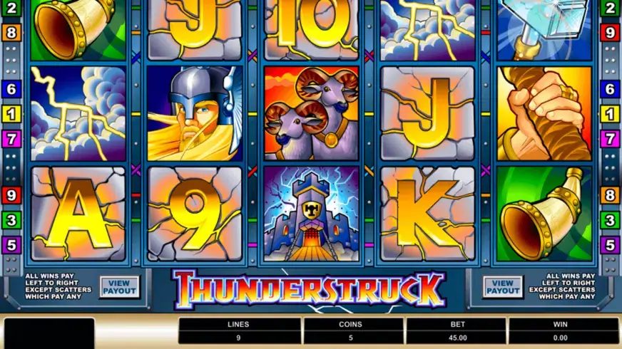 Thunderstruck slot screenshot 1