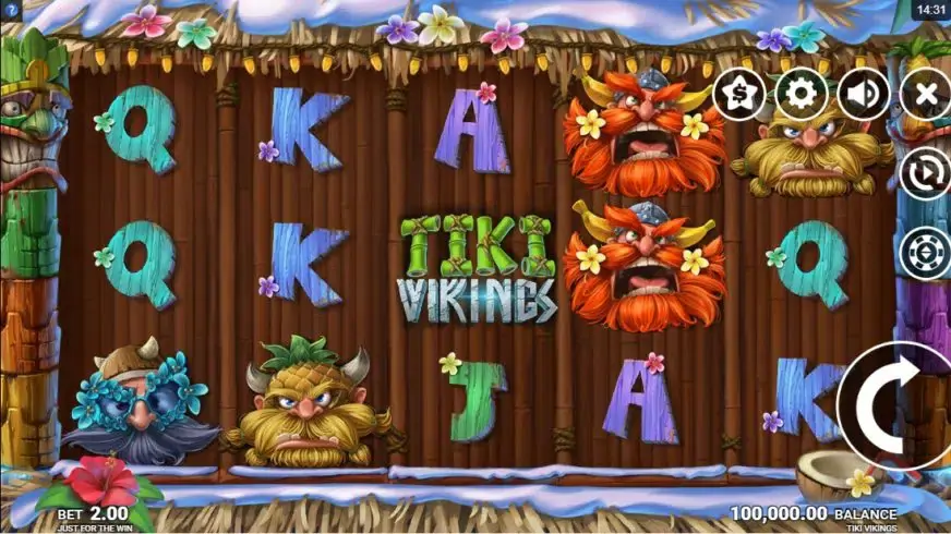 Tiki Vikings slot screenshot 1