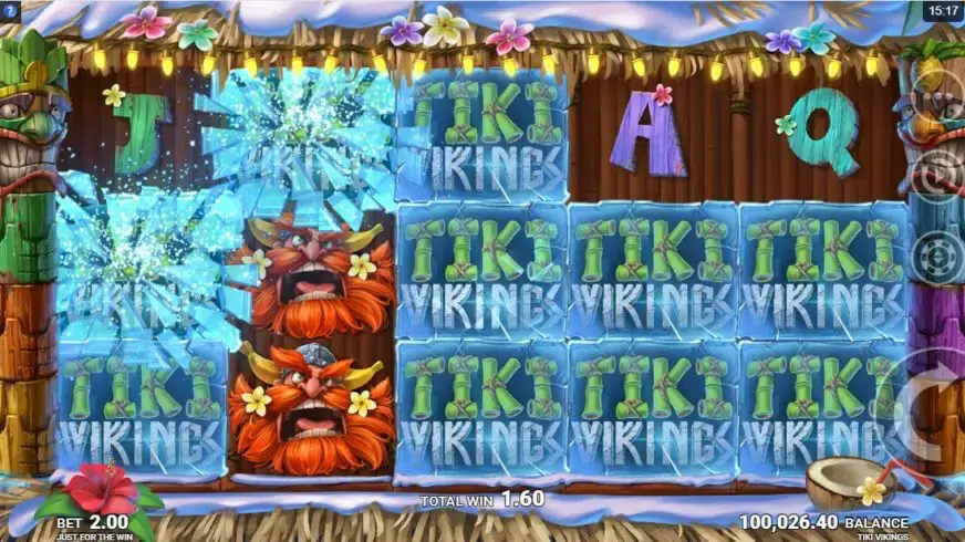 Tiki Vikings slot screenshot 4