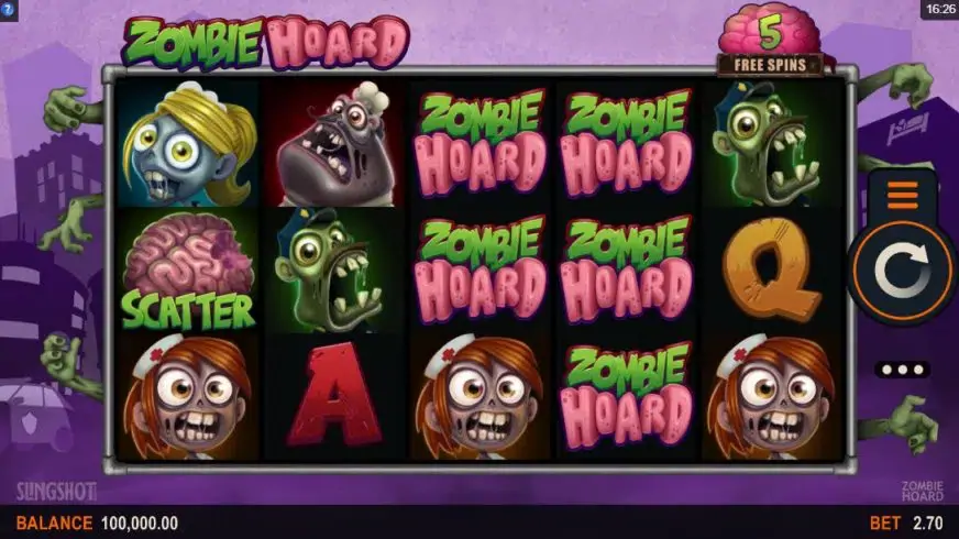 Zombie Hoard slot screenshot 1