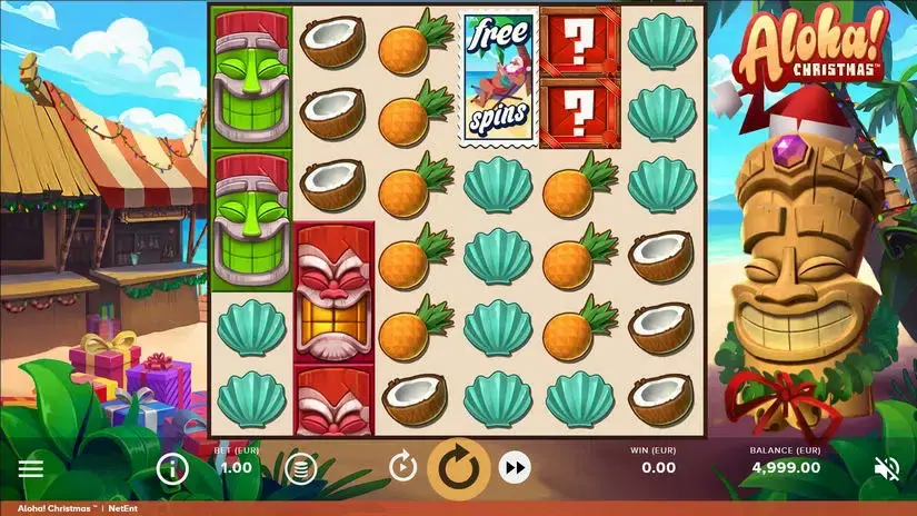 Aloha! Christmas slot screenshot