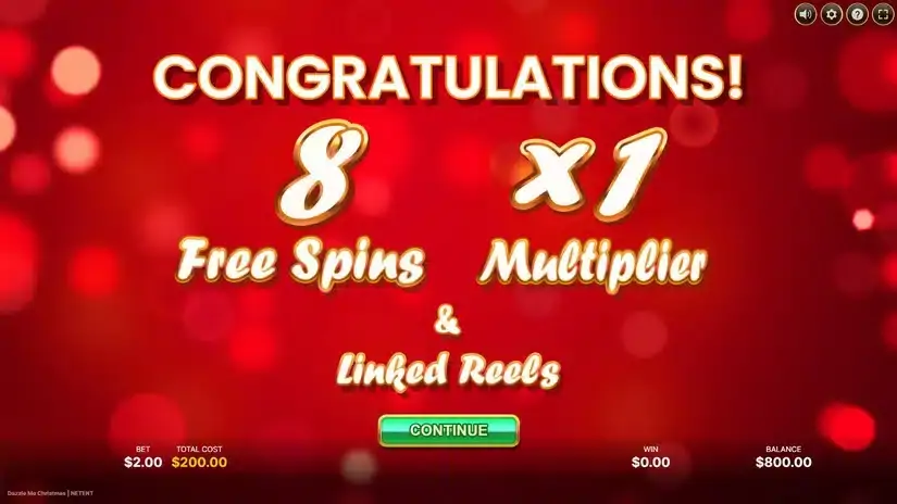 Dazzle Me Christmas slot screenshot 3