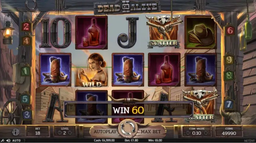 Dead or Alive 2 slot screenshot 2