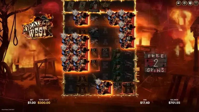 Dead West slot screenshot 5