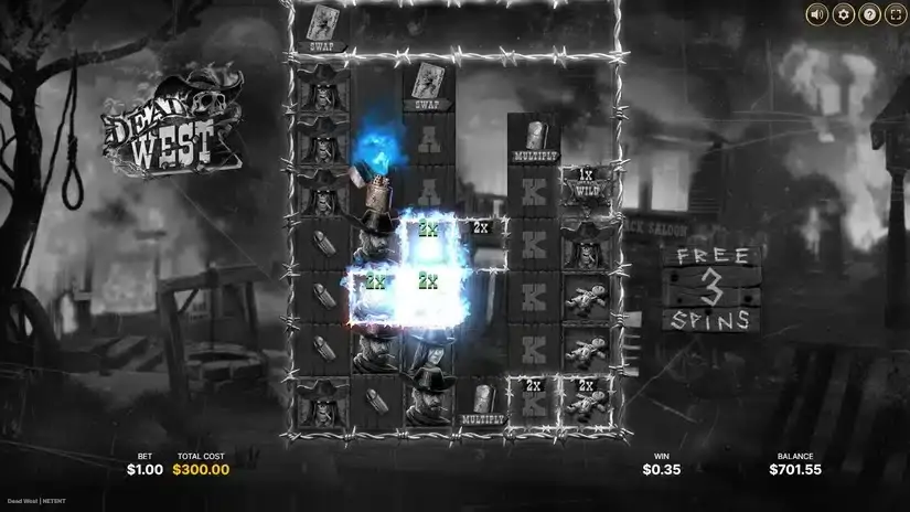 Dead West slot screenshot 4