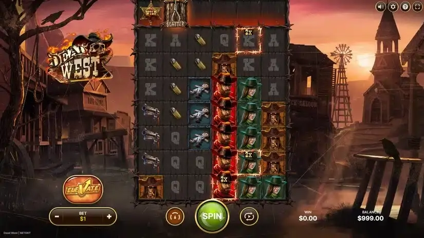 Dead West slot screenshot 