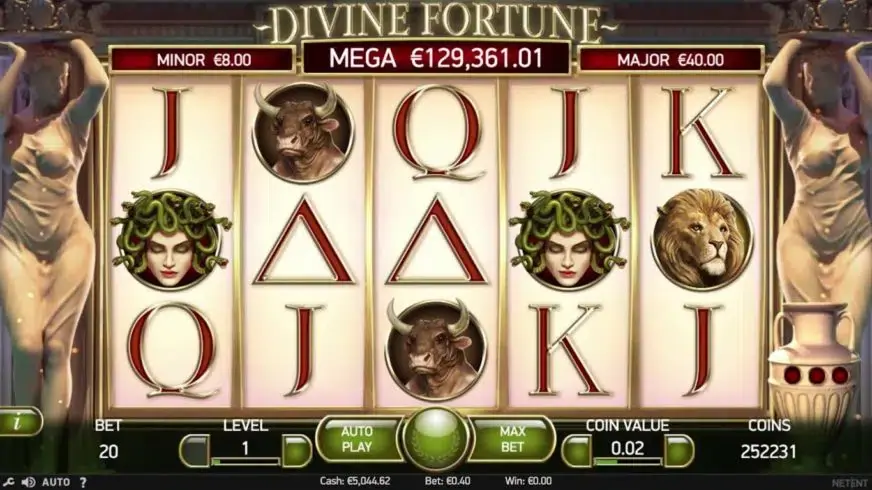 Divine Fortune slot screenshot 2