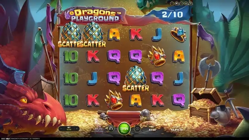 Dragons Playground slot screenshot 2