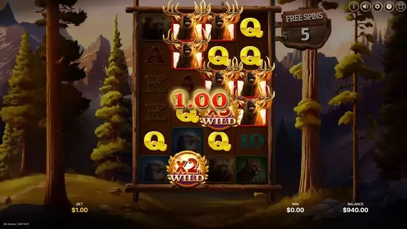 Elk Hunter slot screenshot 3