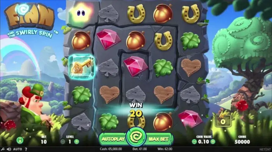 Finn and the Swirly Spin slot screenshot 1