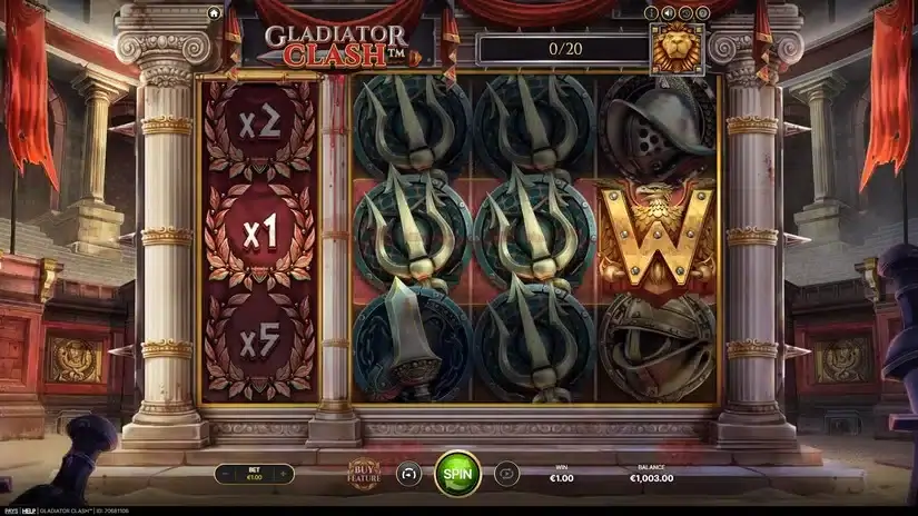 Gladiator Clash slot screenshot 2