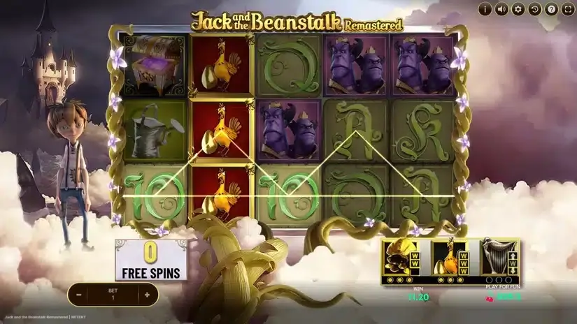 Jack and the Beanstalk Remastered slot screenshot 6