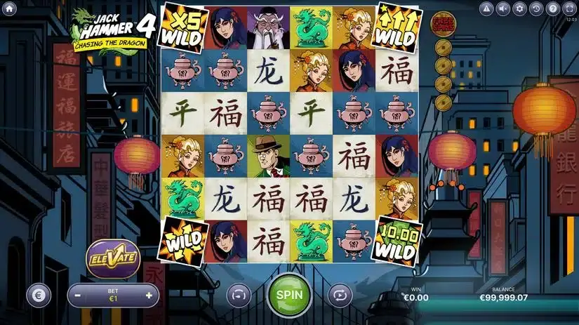 Jack Hammer 4 Chasing The Dragon slot screenshot 1