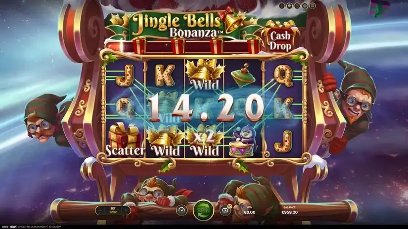 Jingle Bells Bonanza slot screenshot 