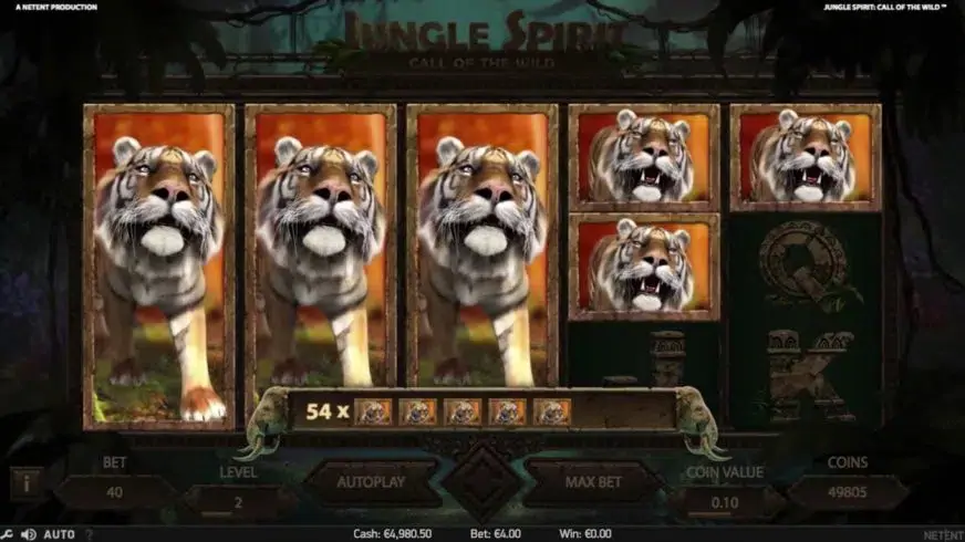 Jungle Spirit: Call of the Wild slot screenshot 2
