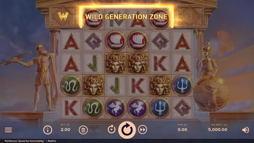 Parthenon: Quest for Immortality slot screenshot 
