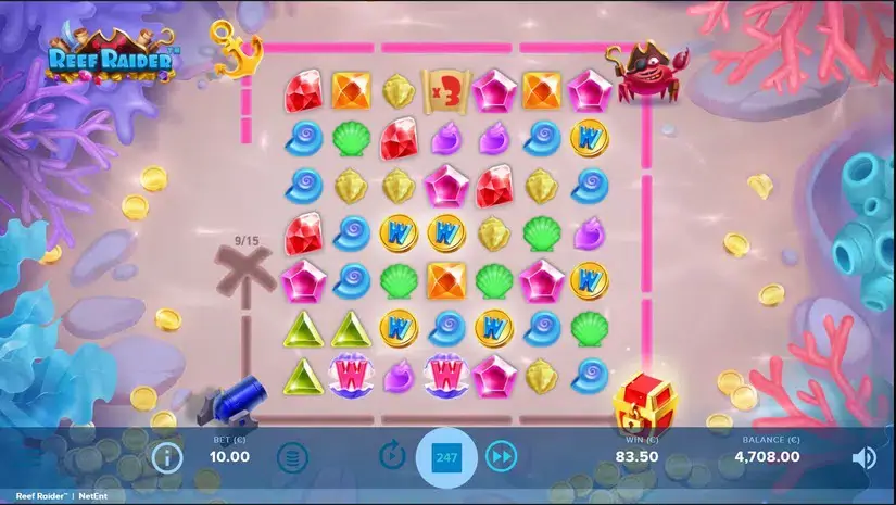 Reef Raider slot screenshot 3