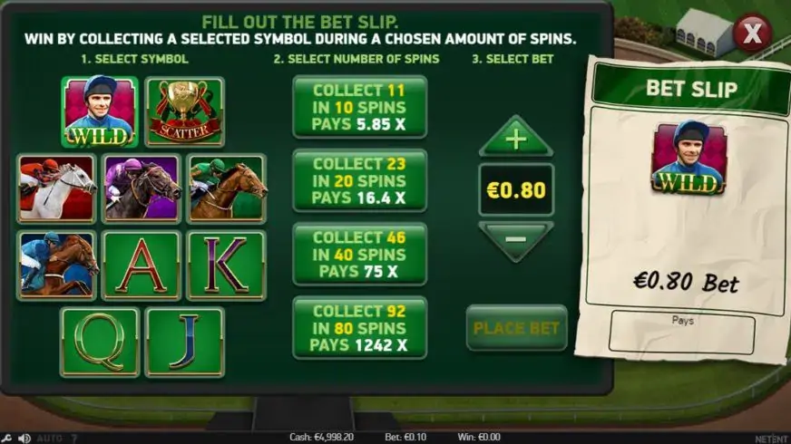 Scudamore’s Super Stakes slot screenshot 4