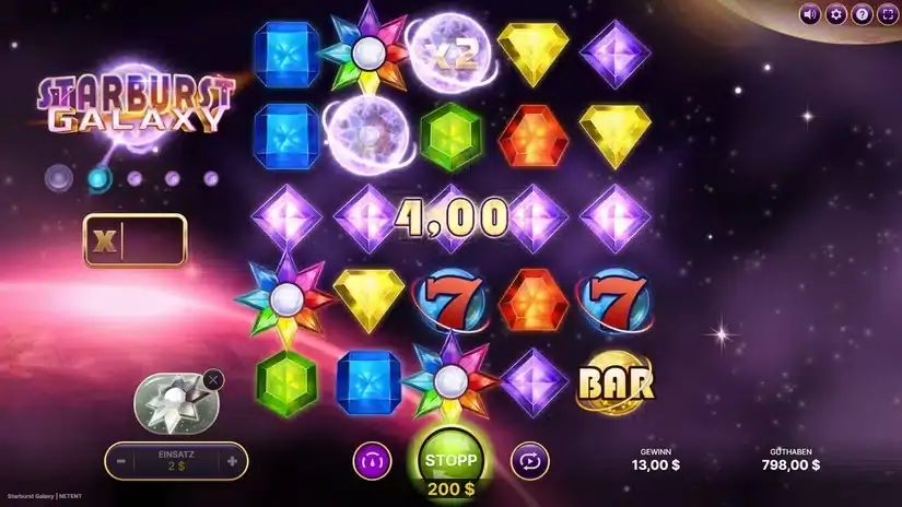 Starburst Galaxy slot screenshot 3