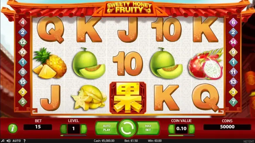 Sweety Honey Fruity slot screenshot 3