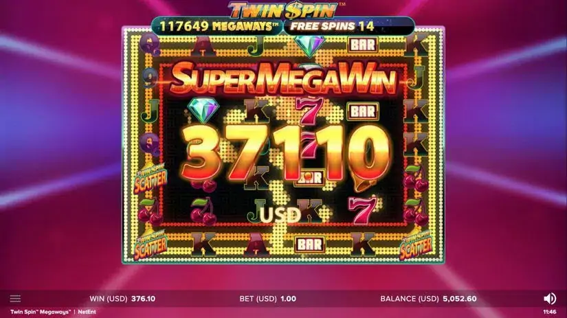 Twin Spin Megaways slot screenshot 4