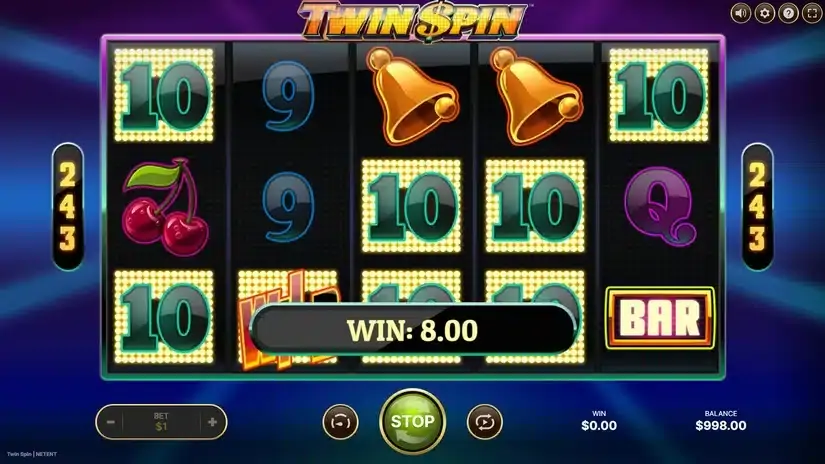 Twin Spin slot screenshot 2