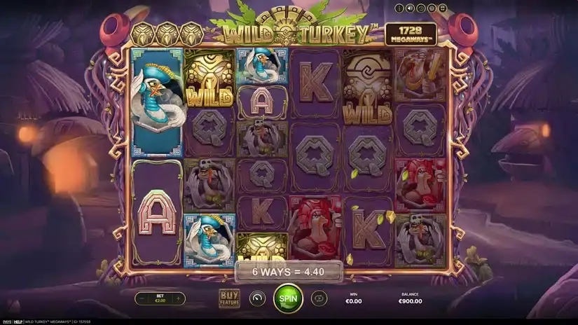 Wild Turkey Megaways slot screenshot 2